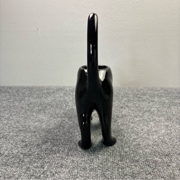 Partylite Black Cat Halloween Tealight Votive Candle Holder Arched Back P9415 - Picture 7 of 16